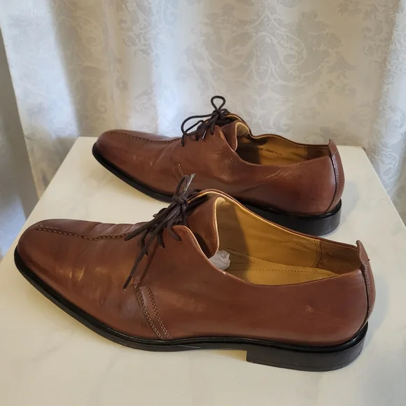 COLE HAAN Beckett Oxford, Men's Dress Leather Shoes, Size 12M, Brown
